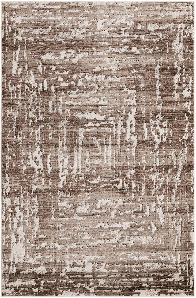 Chocolate Brown 5' 3 x 8' Hermitage Rectangle Area Rug 55% Polypropylene & 45% Polyester Easy Clean Stain-Resistant Carpet for Living, Office, Dorm Rooms for Sale at Rug Engine