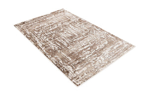 Chocolate Brown 3' 3 x 5' 3 Hermitage Rectangle Area Rug 55% Polypropylene & 45% Polyester Easy Clean Stain-Resistant Carpet for Living, Office, Dorm Rooms for Sale at Rug Engine