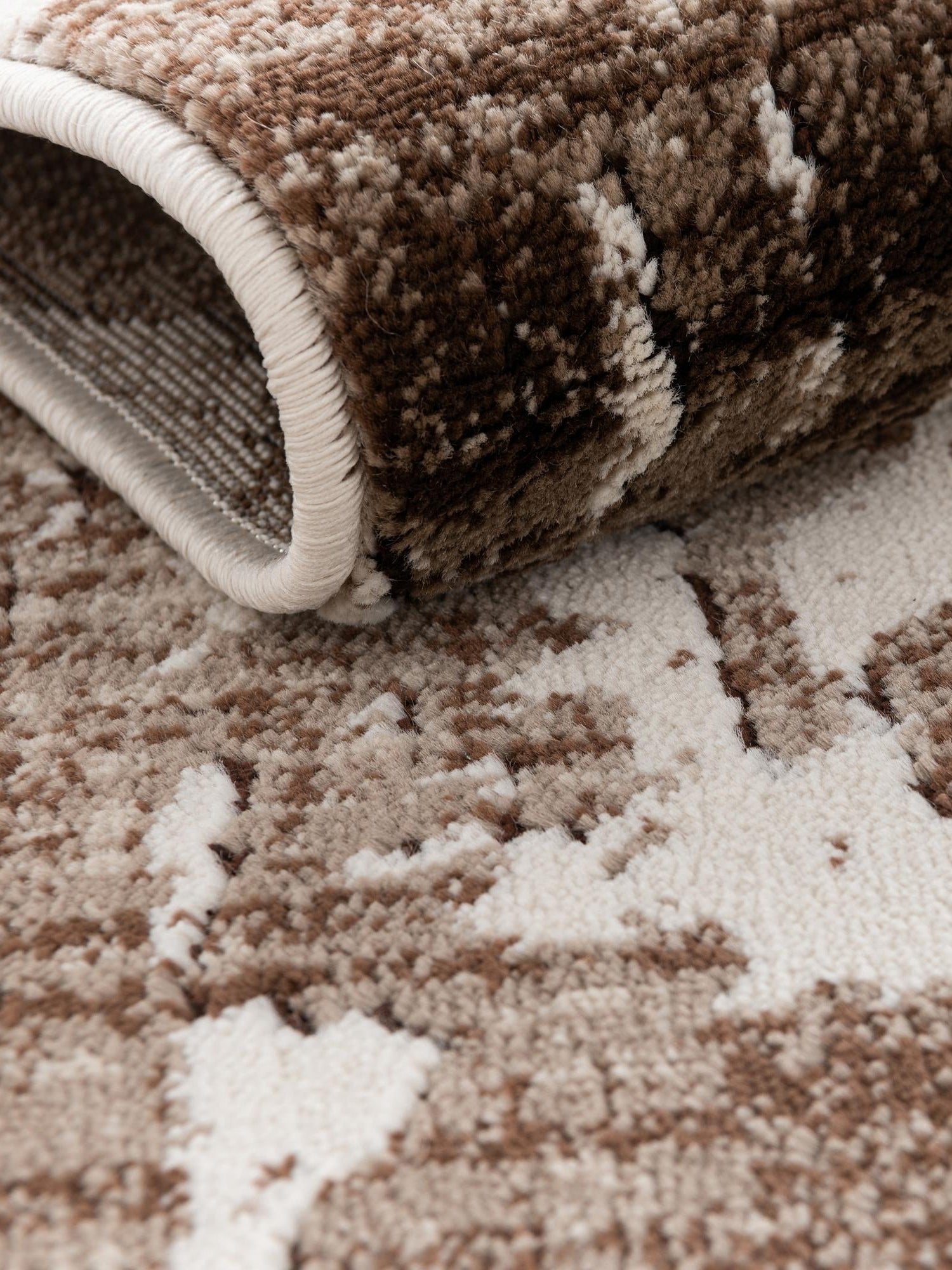 Chocolate Brown 5' 3 x 5' 3 Hermitage Octagon Area Rug 55% Polypropylene & 45% Polyester Easy Clean Stain-Resistant Carpet for Living, Office, Dorm Rooms for Sale at Rug Engine