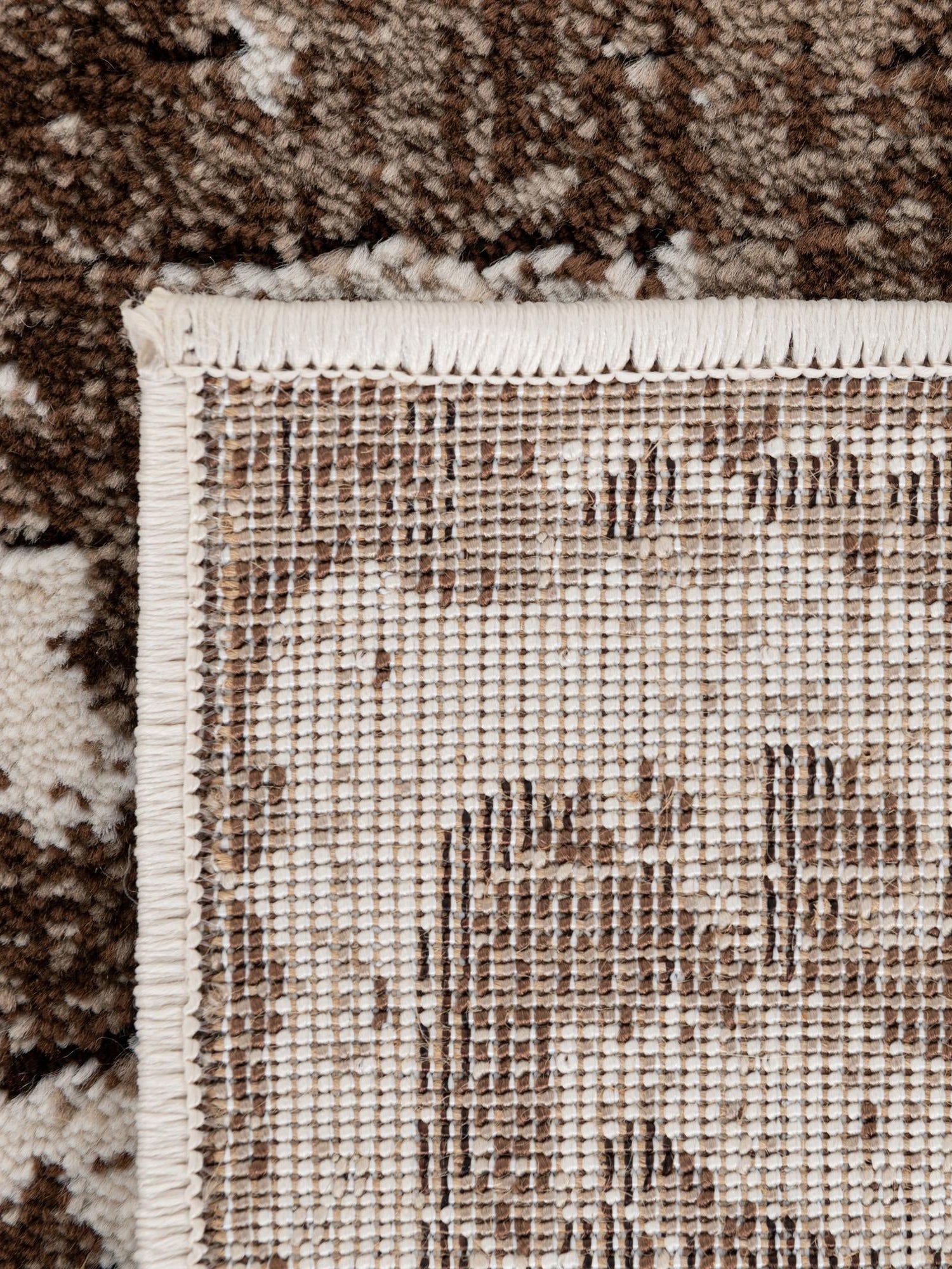 Chocolate Brown 5' 3 x 5' 3 Hermitage Octagon Area Rug 55% Polypropylene & 45% Polyester Easy Clean Stain-Resistant Carpet for Living, Office, Dorm Rooms for Sale at Rug Engine