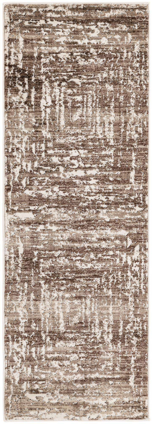 Chocolate Brown 2' x 6' Hermitage Runner Area Rug 55% Polypropylene & 45% Polyester Easy Clean Stain-Resistant Carpet for Living, Office, Dorm Rooms for Sale at Rug Engine