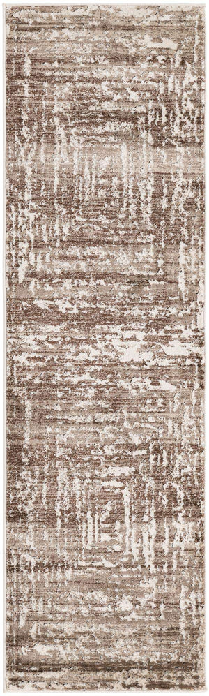 Chocolate Brown 2' x 7' Hermitage Runner Area Rug 55% Polypropylene & 45% Polyester Easy Clean Stain-Resistant Carpet for Living, Office, Dorm Rooms for Sale at Rug Engine