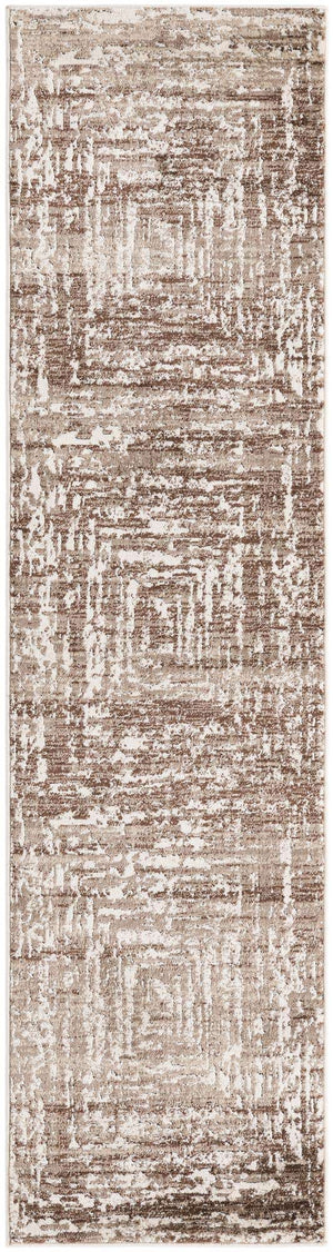 Chocolate Brown 2' x 8' Hermitage Runner Area Rug 55% Polypropylene & 45% Polyester Easy Clean Stain-Resistant Carpet for Living, Office, Dorm Rooms for Sale at Rug Engine