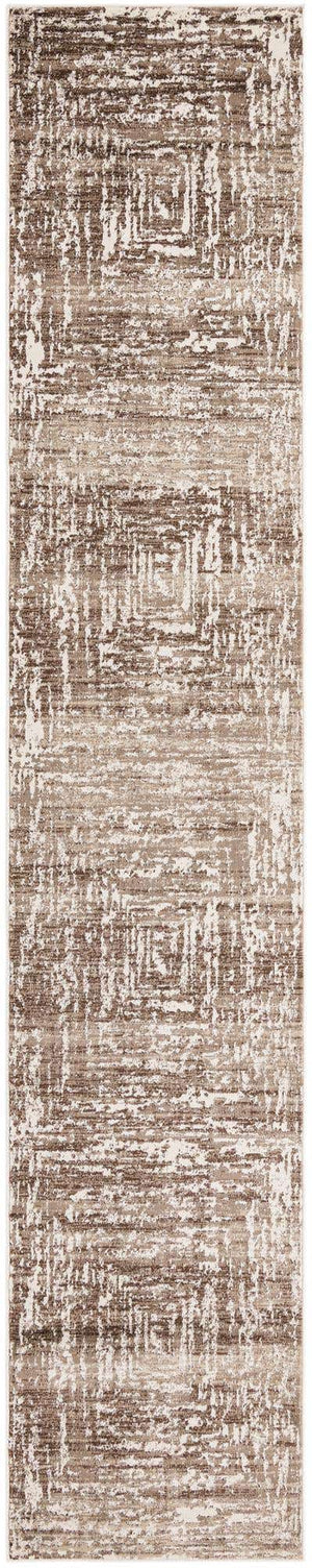 Chocolate Brown 2' 6 x 13' Hermitage Runner Area Rug 55% Polypropylene & 45% Polyester Easy Clean Stain-Resistant Carpet for Living, Office, Dorm Rooms for Sale at Rug Engine