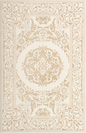Snow White 5' 3 x 8' Hermitage Rectangle Area Rug 55% Polypropylene & 45% Polyester Easy Clean Stain-Resistant Carpet for Living, Office, Dorm Rooms for Sale at Rug Engine