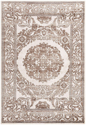 Chocolate Brown 6' x 9' Hermitage Rectangle Area Rug 55% Polypropylene & 45% Polyester Easy Clean Stain-Resistant Carpet for Living, Office, Dorm Rooms for Sale at Rug Engine