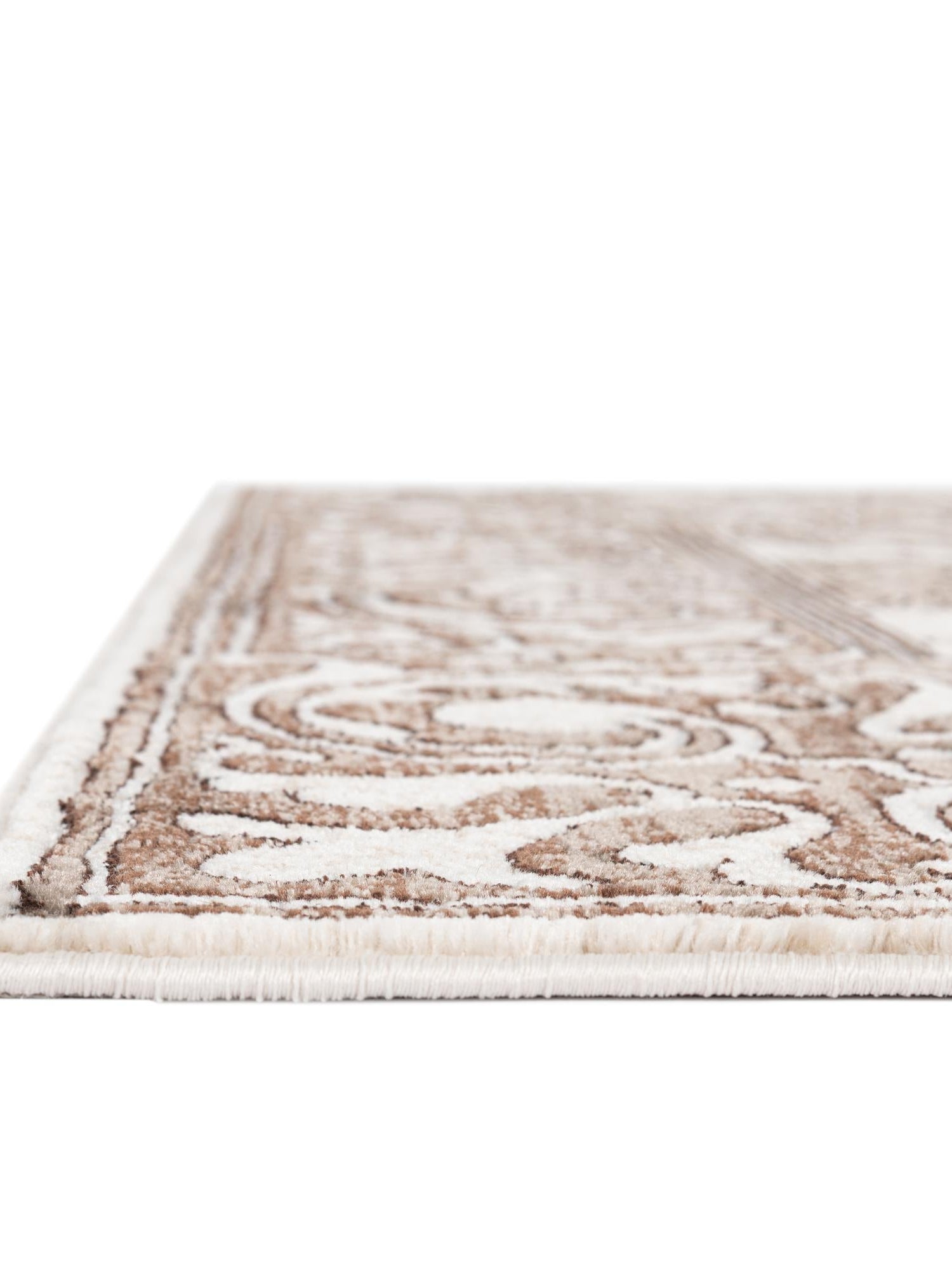 Chocolate Brown 6' x 9' Hermitage Rectangle Area Rug 55% Polypropylene & 45% Polyester Easy Clean Stain-Resistant Carpet for Living, Office, Dorm Rooms for Sale at Rug Engine