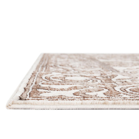 Chocolate Brown 6' x 9' Hermitage Rectangle Area Rug 55% Polypropylene & 45% Polyester Easy Clean Stain-Resistant Carpet for Living, Office, Dorm Rooms for Sale at Rug Engine