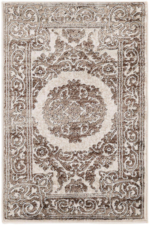 Chocolate Brown 2' x 3' Hermitage Rectangle Area Rug 55% Polypropylene & 45% Polyester Easy Clean Stain-Resistant Carpet for Living, Office, Dorm Rooms for Sale at Rug Engine