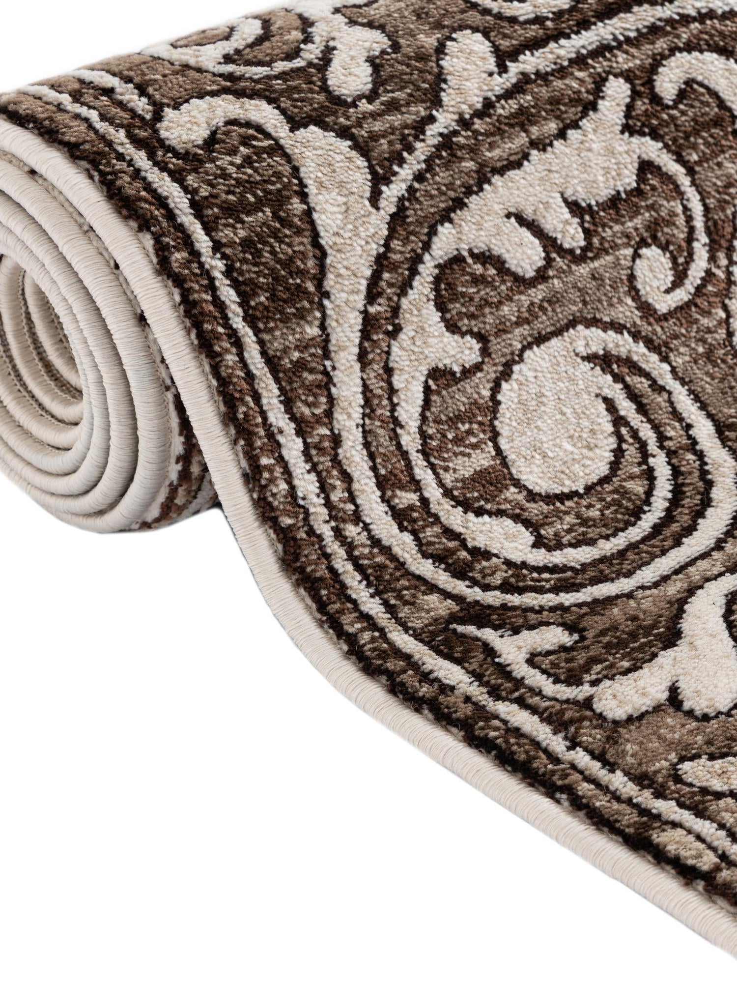 Chocolate Brown 10' 8 x 10' 8 Hermitage Square Area Rug 55% Polypropylene & 45% Polyester Easy Clean Stain-Resistant Carpet for Living, Office, Dorm Rooms for Sale at Rug Engine