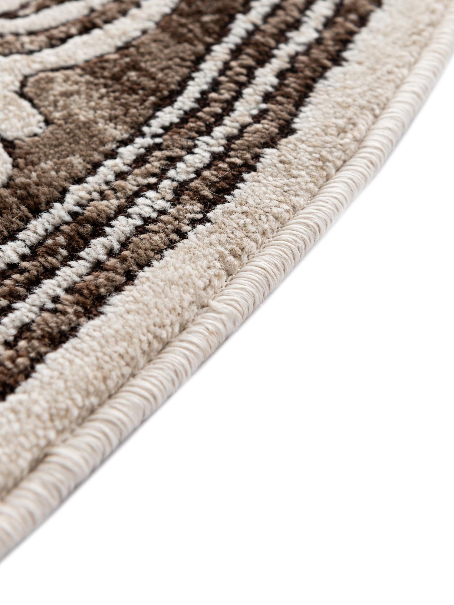 Chocolate Brown 6' x 6' Hermitage Round Area Rug 55% Polypropylene & 45% Polyester Easy Clean Stain-Resistant Carpet for Living, Office, Dorm Rooms for Sale at Rug Engine