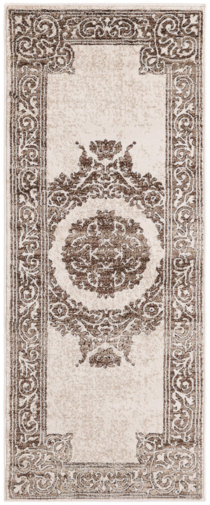 Chocolate Brown 2' x 5' Hermitage Runner Area Rug 55% Polypropylene & 45% Polyester Easy Clean Stain-Resistant Carpet for Living, Office, Dorm Rooms for Sale at Rug Engine