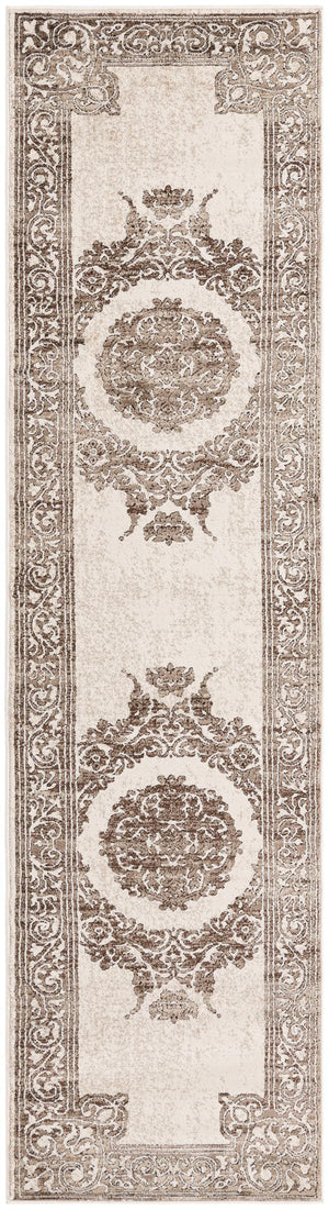 Chocolate Brown 2' 6 x 10' Hermitage Runner Area Rug 55% Polypropylene & 45% Polyester Easy Clean Stain-Resistant Carpet for Living, Office, Dorm Rooms for Sale at Rug Engine