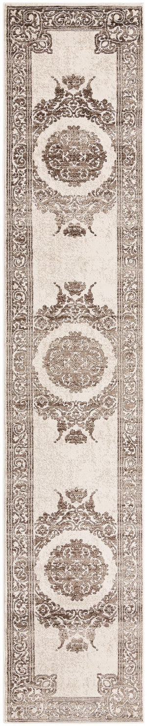 Chocolate Brown 2' 6 x 13' Hermitage Runner Area Rug 55% Polypropylene & 45% Polyester Easy Clean Stain-Resistant Carpet for Living, Office, Dorm Rooms for Sale at Rug Engine
