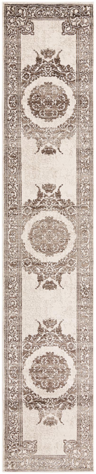 Chocolate Brown 2' 6 x 13' Hermitage Runner Area Rug 55% Polypropylene & 45% Polyester Easy Clean Stain-Resistant Carpet for Living, Office, Dorm Rooms for Sale at Rug Engine