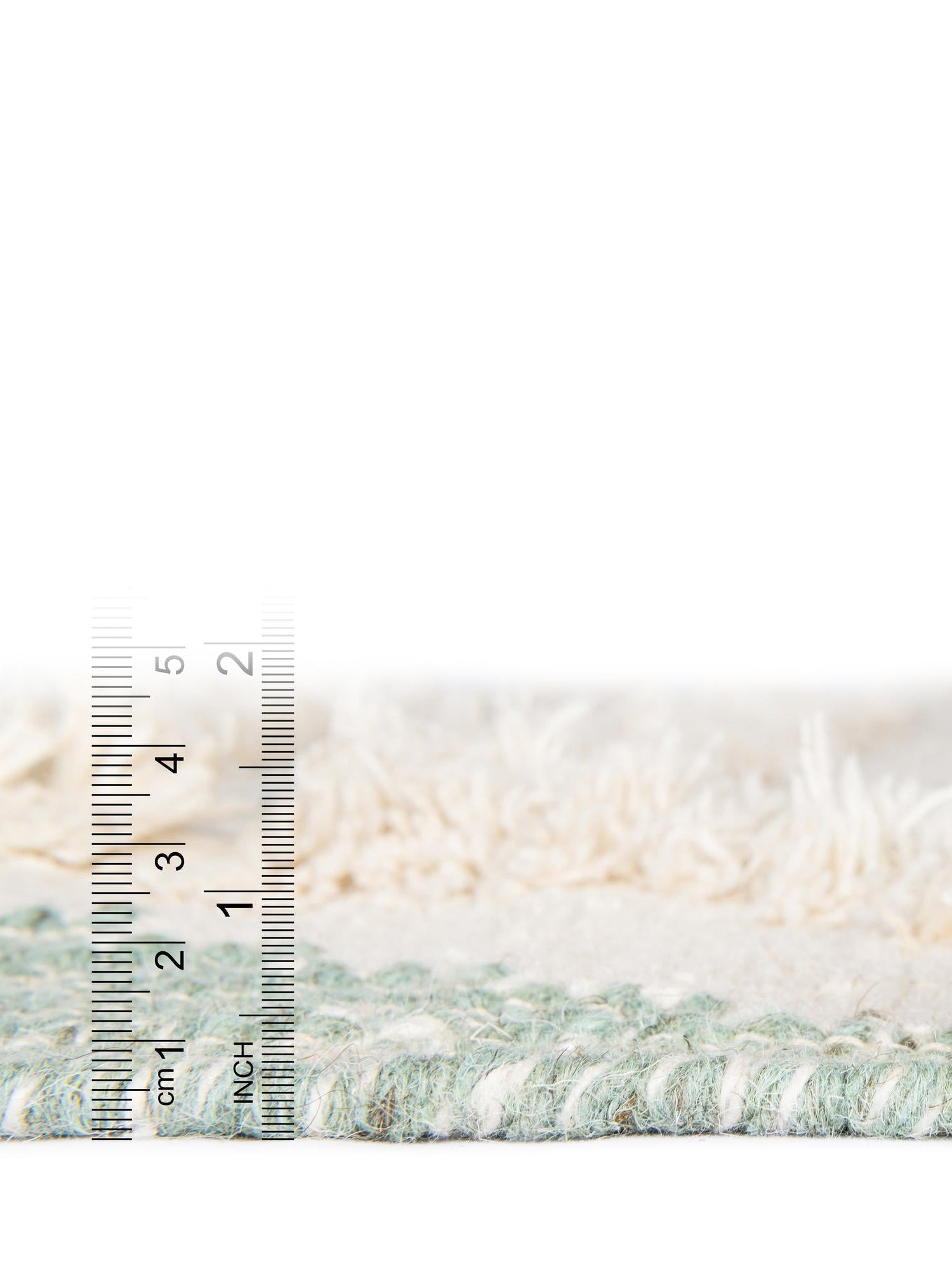 Aquamarine and White 2' 7 x 10' Mesa Runner Area Rug 100% Wool Geometric All Natural Carpet for Living, Dining, Office, Bedrooms, Dorms, Kitchens for Sale at Rug Engine