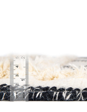 Black and White 10' x 10' Mesa Square Area Rug 100% Wool Geometric All Natural Carpet for Living, Dining, Office, Bedrooms, Dorms, Kitchens for Sale at Rug Engine