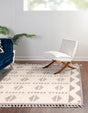 Gray and White 8' x 8' Mesa Square Area Rug 100% Wool Geometric All Natural Carpet for Living, Dining, Office, Bedrooms, Dorms, Kitchens for Sale at Rug Engine