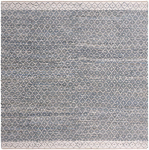 Gray 10' x 10' Chindi Trellis Square Area Rug Natural Eco-Friendly Cotton Geometric Pattern Carpet for Living Dining Room Office Bedrooms for Sale at Rug Engine