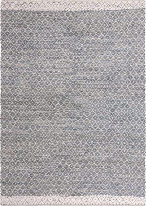Gray 10' x 14' 1 Chindi Trellis Rectangle Area Rug Natural Eco-Friendly Cotton Geometric Pattern Carpet for Living Dining Room Office Bedrooms for Sale at Rug Engine
