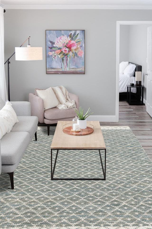 Gray 5' 1 x 8' Chindi Trellis Rectangle Area Rug Natural Eco-Friendly Cotton Geometric Pattern Carpet for Living Dining Room Office Bedrooms for Sale at Rug Engine