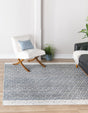Gray 8' x 8' Chindi Trellis Square Area Rug Natural Eco-Friendly Cotton Geometric Pattern Carpet for Living Dining Room Office Bedrooms for Sale at Rug Engine