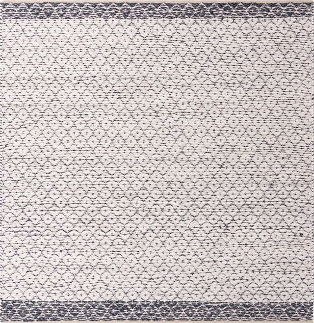 Ivory 10' x 10' Chindi Trellis Square Area Rug Natural Eco-Friendly Cotton Geometric Pattern Carpet for Living Dining Room Office Bedrooms for Sale at Rug Engine