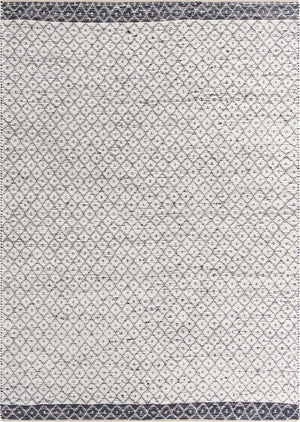 Ivory 10' x 14' 1 Chindi Trellis Rectangle Area Rug Natural Eco-Friendly Cotton Geometric Pattern Carpet for Living Dining Room Office Bedrooms for Sale at Rug Engine