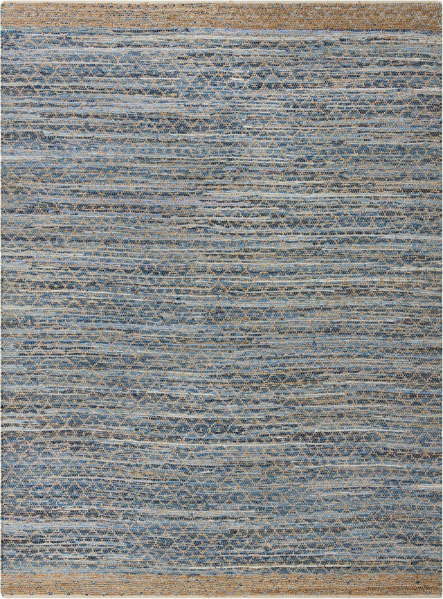 Denim blue 10' x 14' 1 Chindi Trellis Rectangle Area Rug Natural Eco-Friendly Cotton Geometric Pattern Carpet for Living Dining Room Office Bedrooms for Sale at Rug Engine