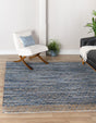 Denim blue 10' x 10' Chindi Trellis Square Area Rug Natural Eco-Friendly Cotton Geometric Pattern Carpet for Living Dining Room Office Bedrooms for Sale at Rug Engine