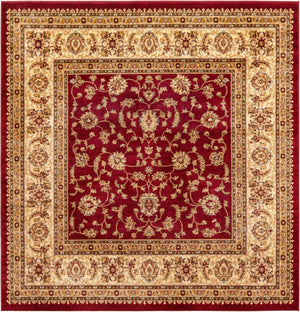 Red 7' 1 x 7' 1 Voyage Square Area Rug