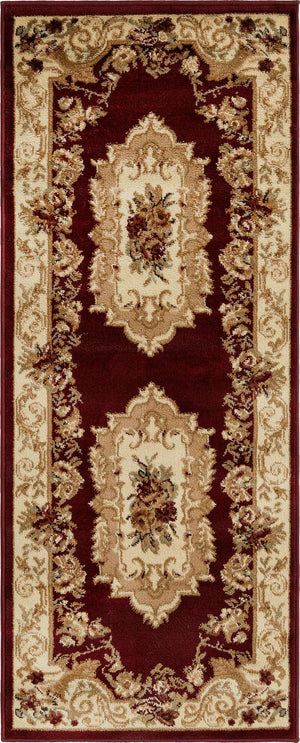Red 2' x 5' 3 Versailles Runner Area Rug