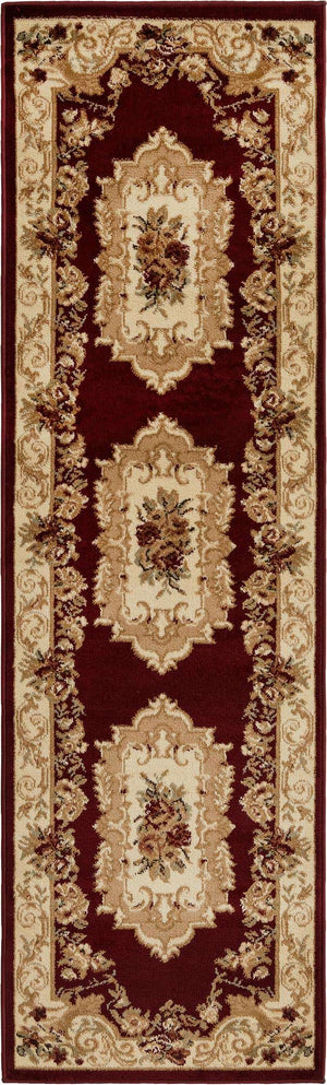 Red 2' x 7' 1 Versailles Runner Area Rug
