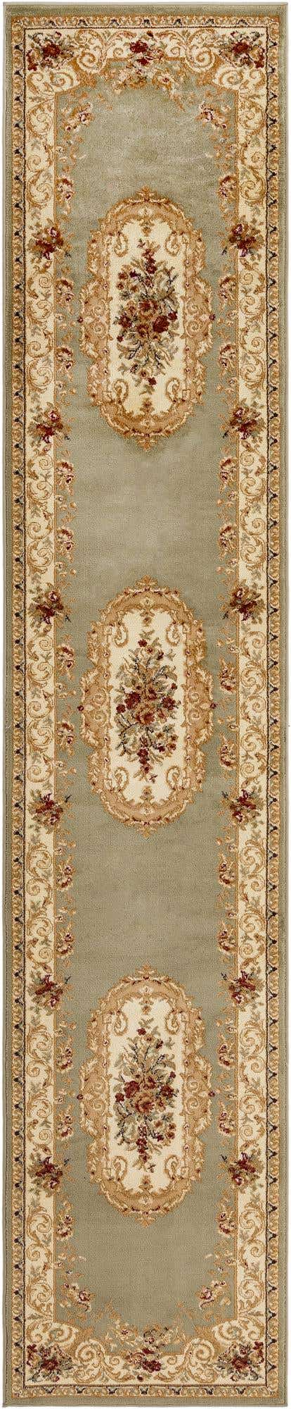 Green 2' 7 x 13' 1 Versailles Runner Area Rug