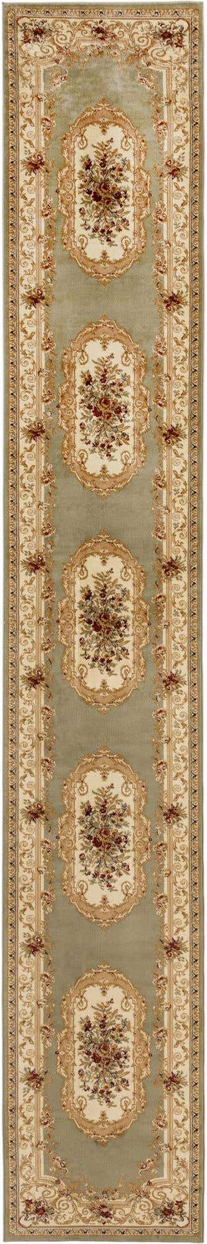 Green 3' 1 x 19' 8 Versailles Runner Area Rug