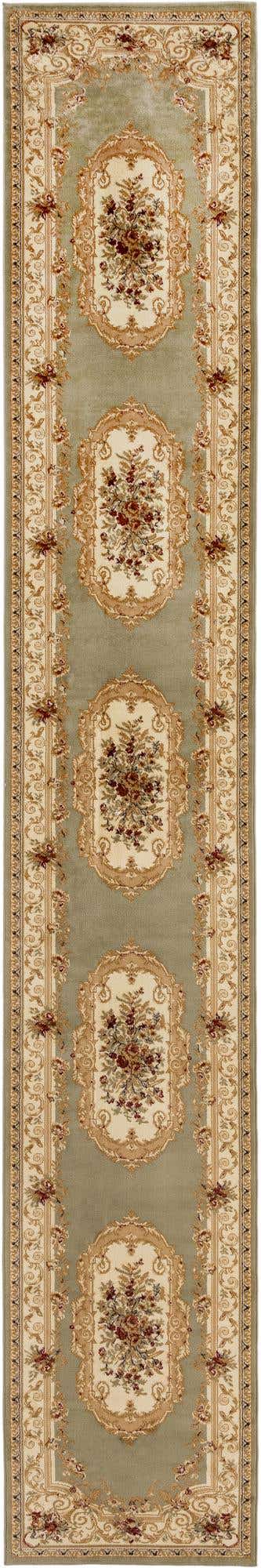 Green 3' 1 x 19' 8 Versailles Runner Area Rug