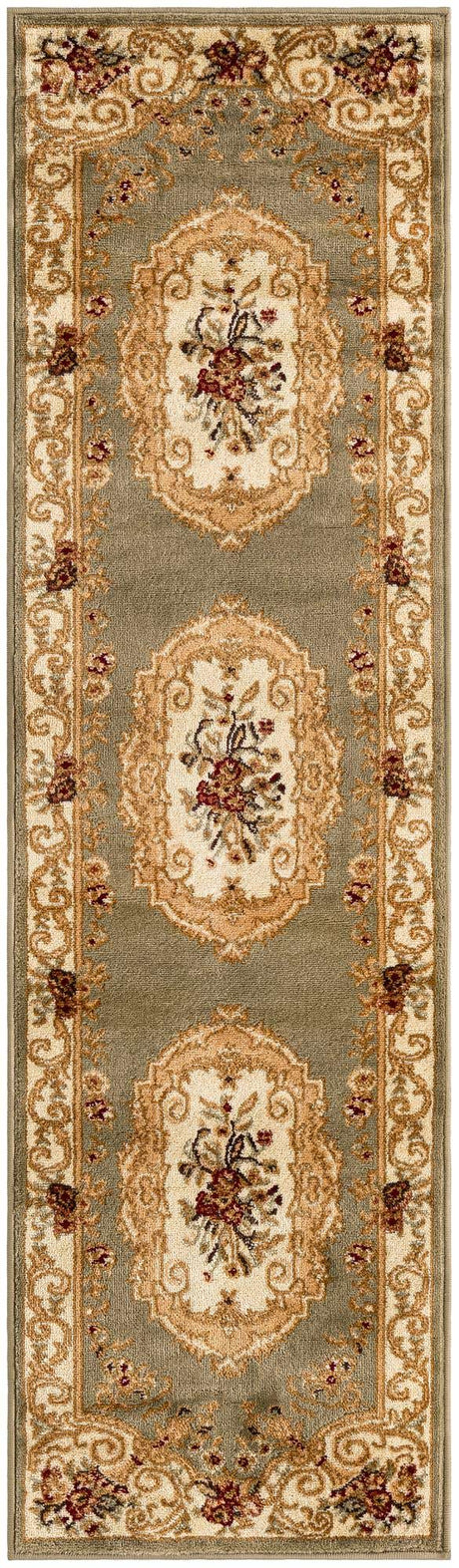 Green 2' x 7' 1 Versailles Runner Area Rug