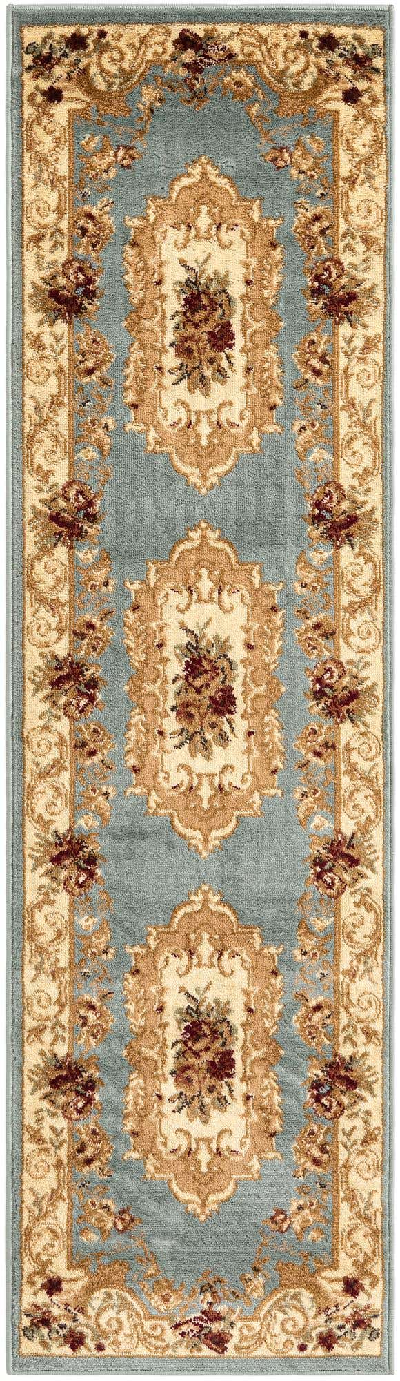 Light Blue 2' x 7' 1 Versailles Runner Area Rug