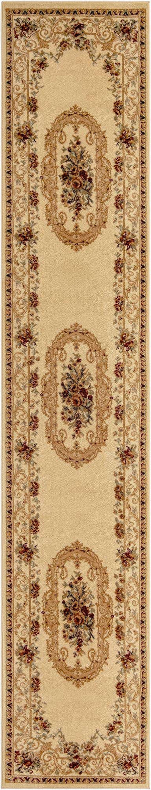 Cream 2' 7 x 13' 1 Versailles Runner Area Rug