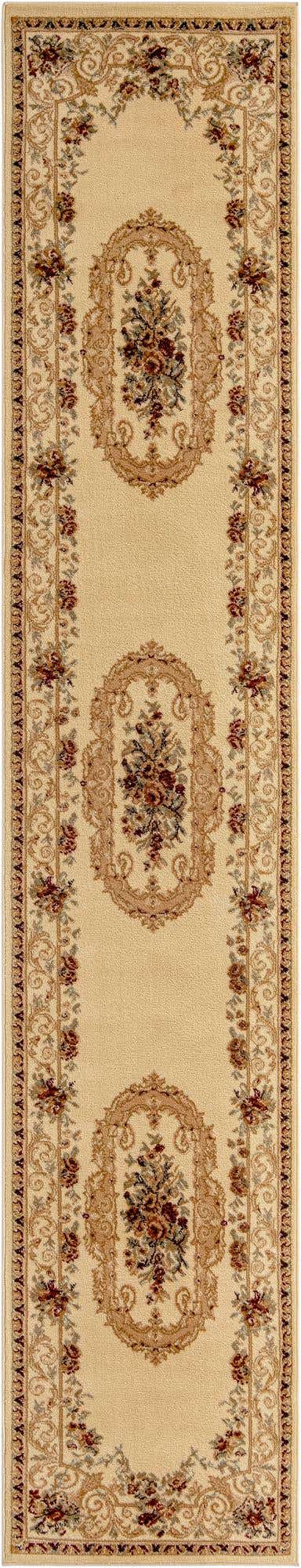 Cream 2' 7 x 13' 1 Versailles Runner Area Rug