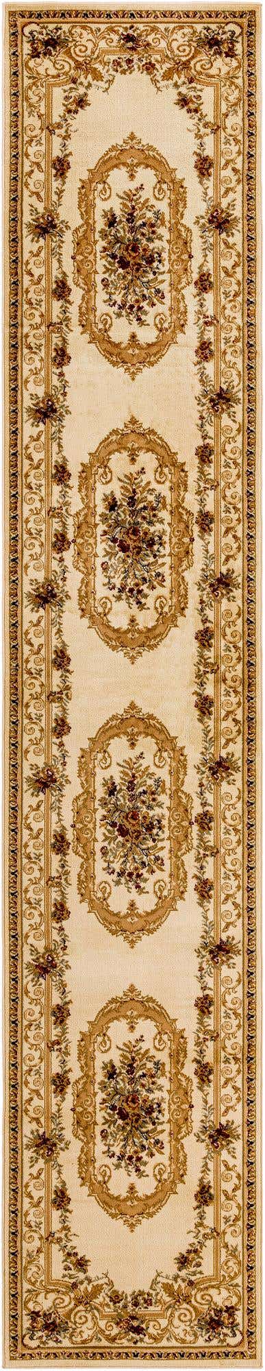 Cream 3' 1 x 16' 5 Versailles Runner Area Rug