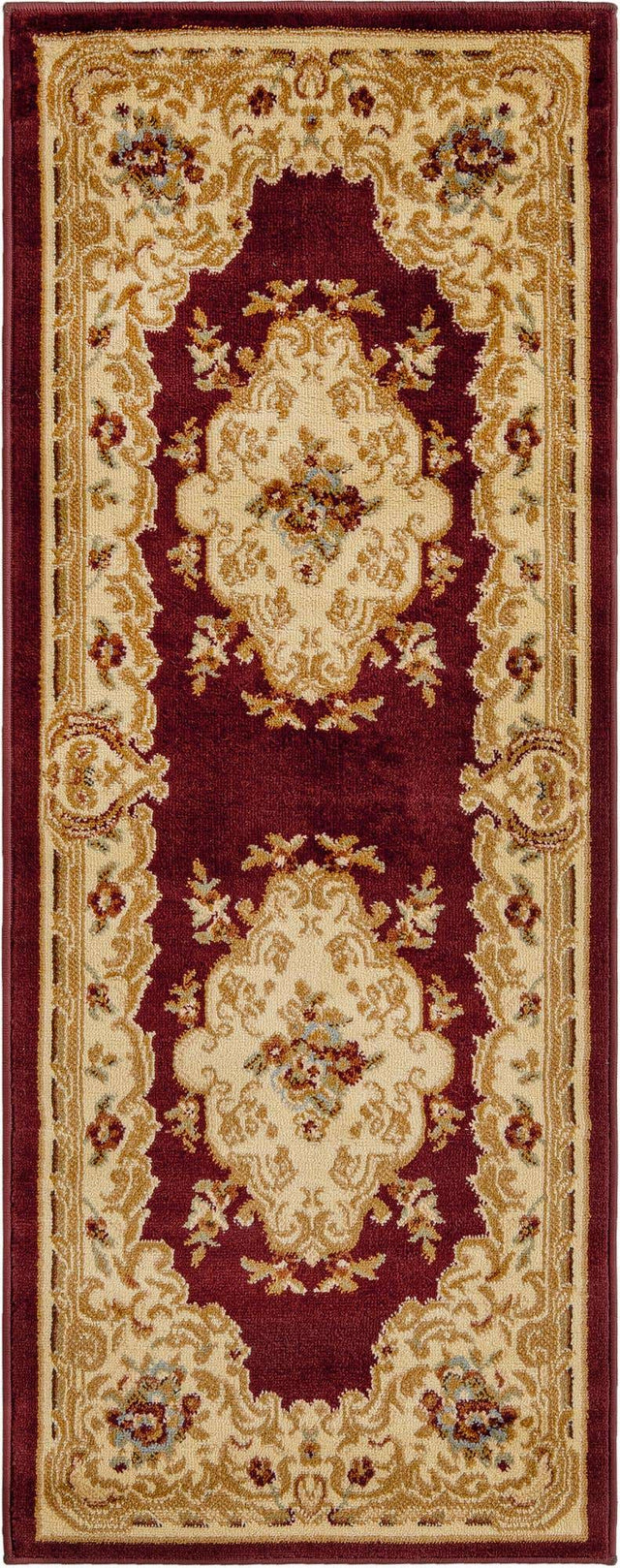 Red 2' x 5' 3 Versailles Runner Area Rug