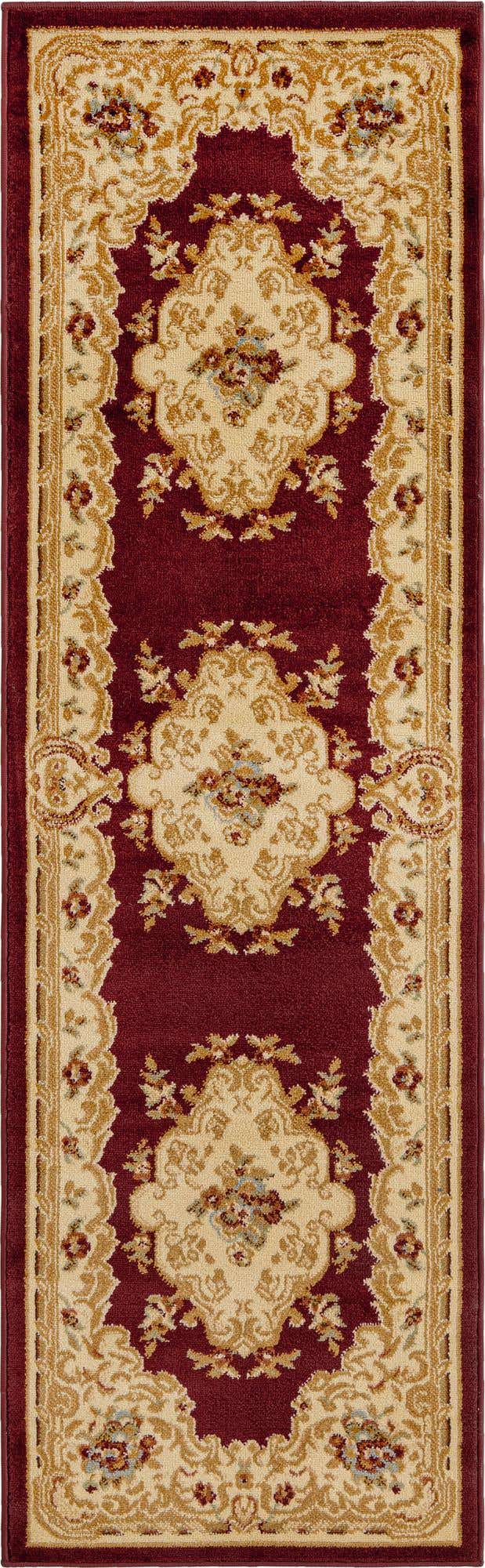 Red 2' x 7' 1 Versailles Runner Area Rug