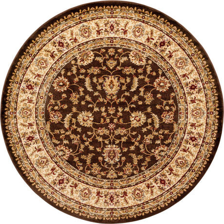 Brown 7' 1 x 7' 1 Voyage Round Area Rug