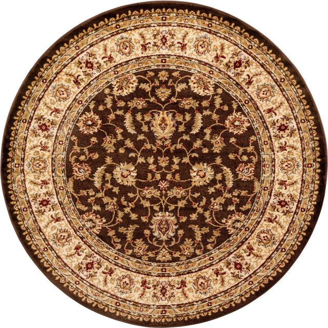 Brown 7' 1 x 7' 1 Voyage Round Area Rug