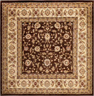 Brown 7' 1 x 7' 1 Voyage Square Area Rug