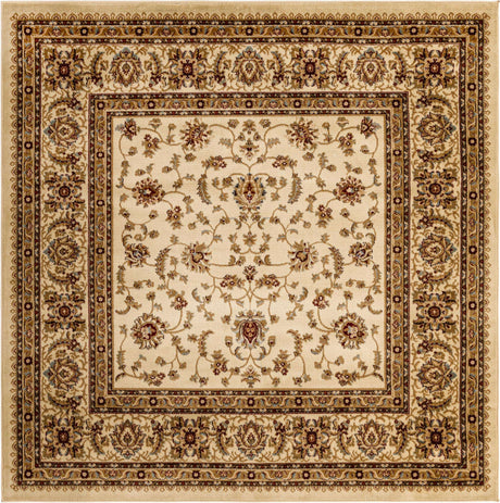 Cream 7' 1 x 7' 1 Voyage Square Area Rug