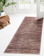 Brown 2' 6 x 14' Asha Runner Area Rug 100% Chenille Cotton Easy Clean Indoor Living Dining Bedroom Office Carpet for Sale at Rug Engine