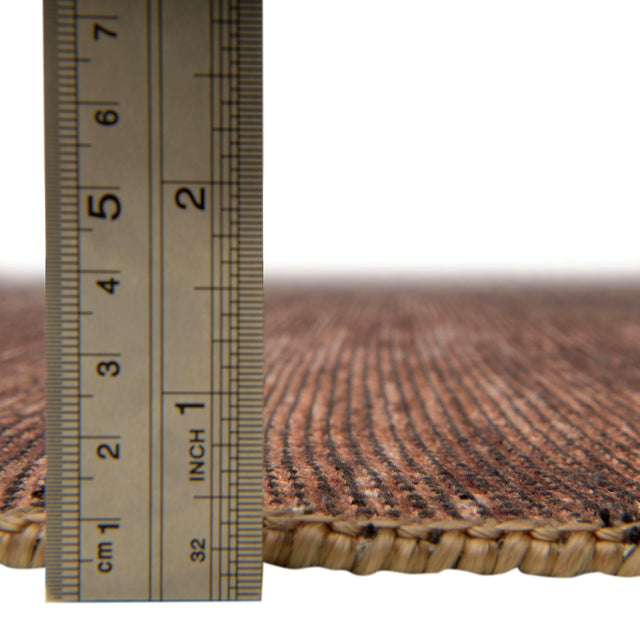 Brown 2' 6 x 14' Asha Runner Area Rug 100% Chenille Cotton Easy Clean Indoor Living Dining Bedroom Office Carpet for Sale at Rug Engine
