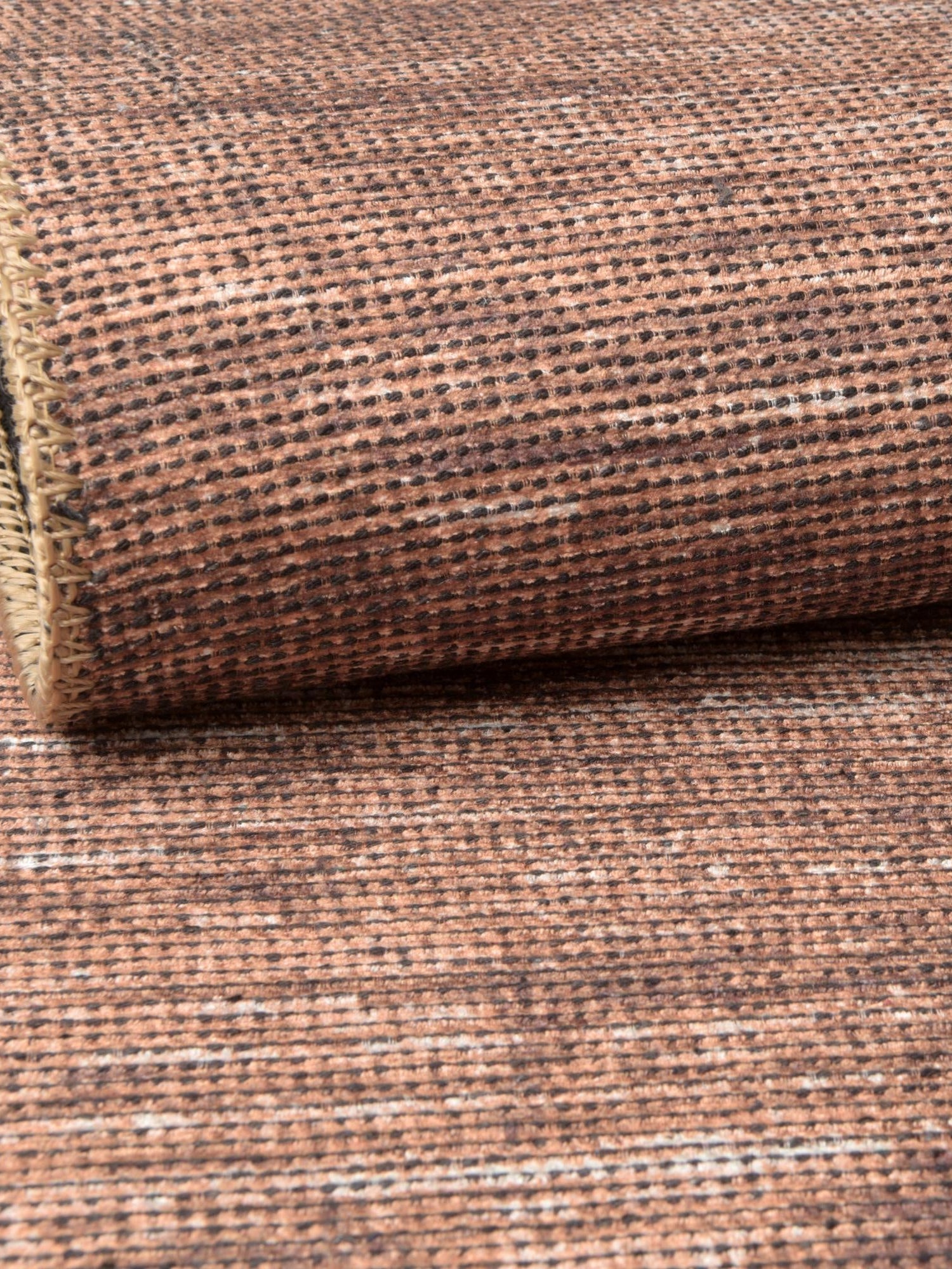 Brown 2' 6 x 14' Asha Runner Area Rug 100% Chenille Cotton Easy Clean Indoor Living Dining Bedroom Office Carpet for Sale at Rug Engine